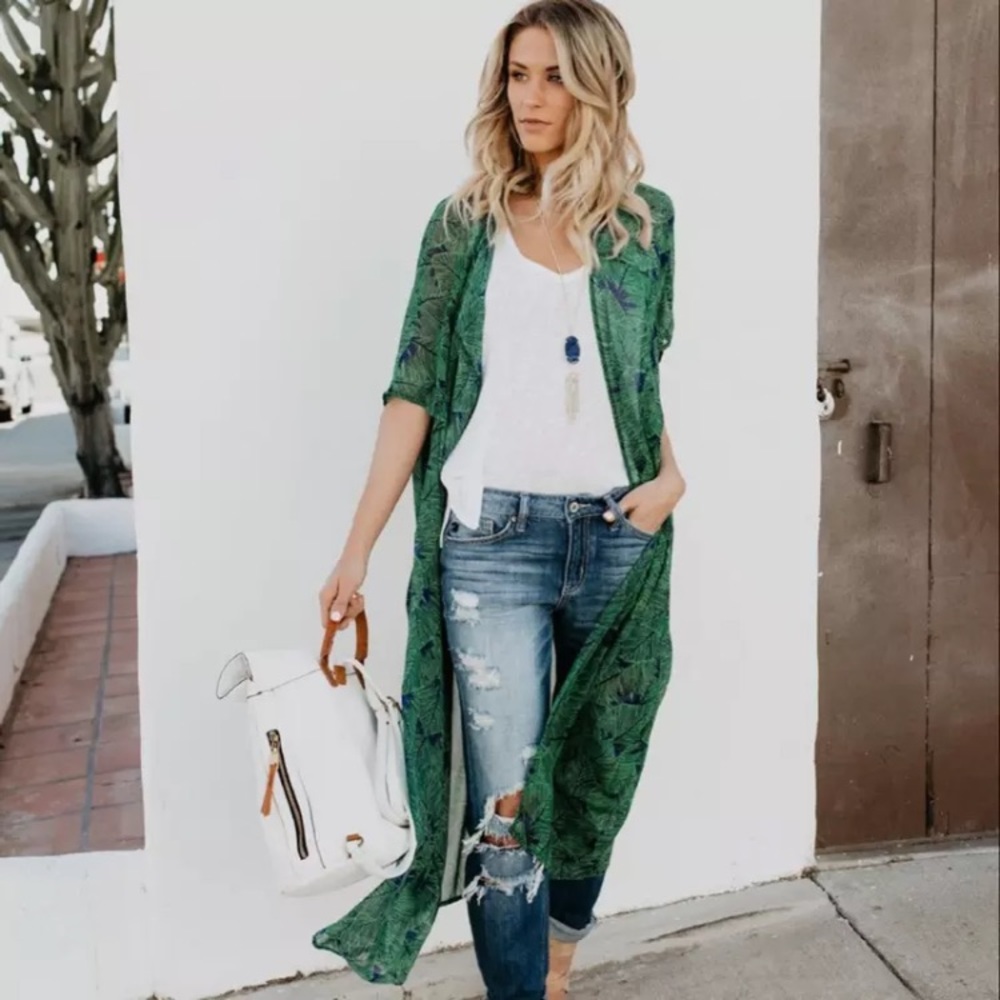 The Daintree Tropical Kimono Duster - Picture 3 of 8